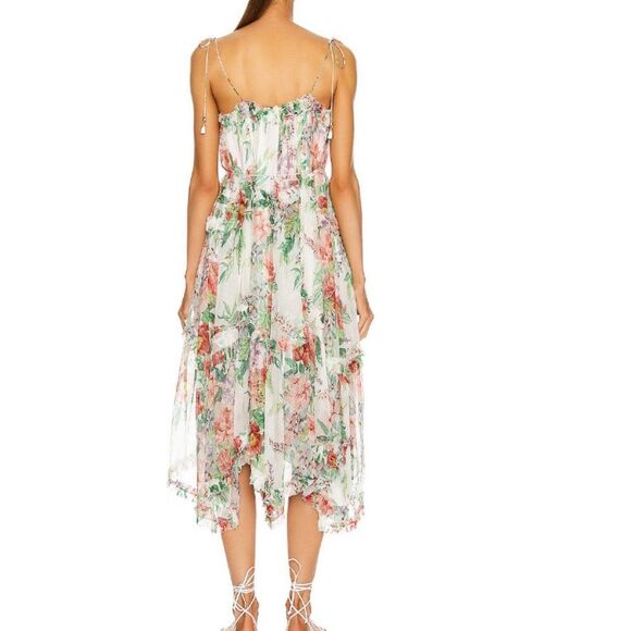 NWT. ZIMMERMANN 100% silk dress Sz AU2 US8 multi color - Picture 3 of 16